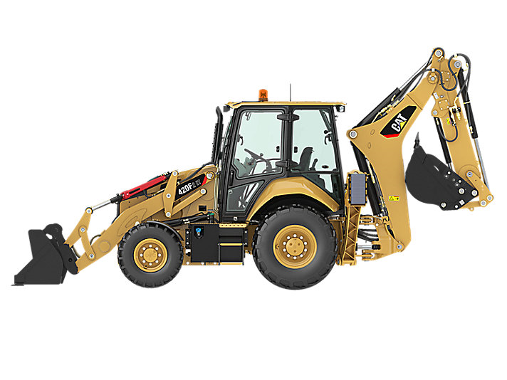 Caterpillar 420 Closed Cab Backhoe-image