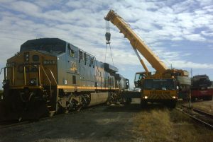 A Train On A Steel Track