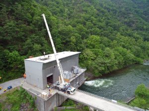 A Boat Sitting On Top Of A River
